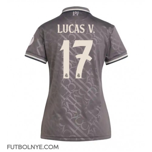 Camiseta Real Madrid Lucas Vazquez #17 Tercera Equipación para mujer 2024-25 manga corta